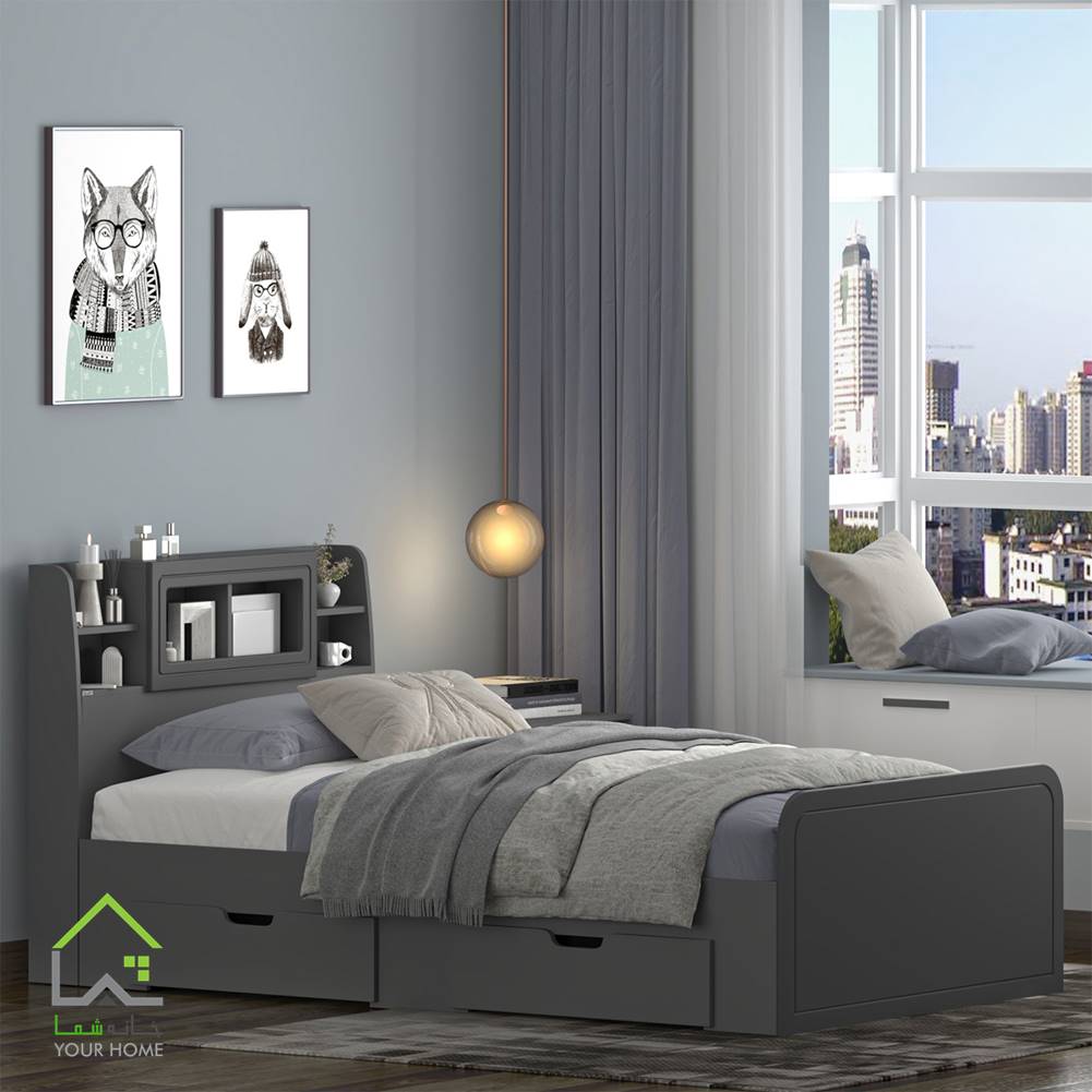 تخت خواب یک و نیم نفره پردیس